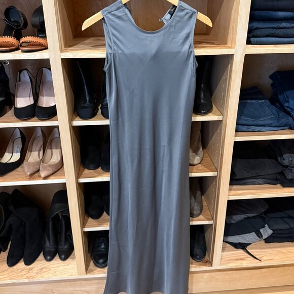 Quince Washable Stretch Silk Tank Midi Dress XS - Picture 1 of 4